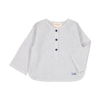 Louis Louise Navy Striped Oncle Shirt