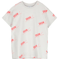 Beau Loves Quiet Grey Draw Tee