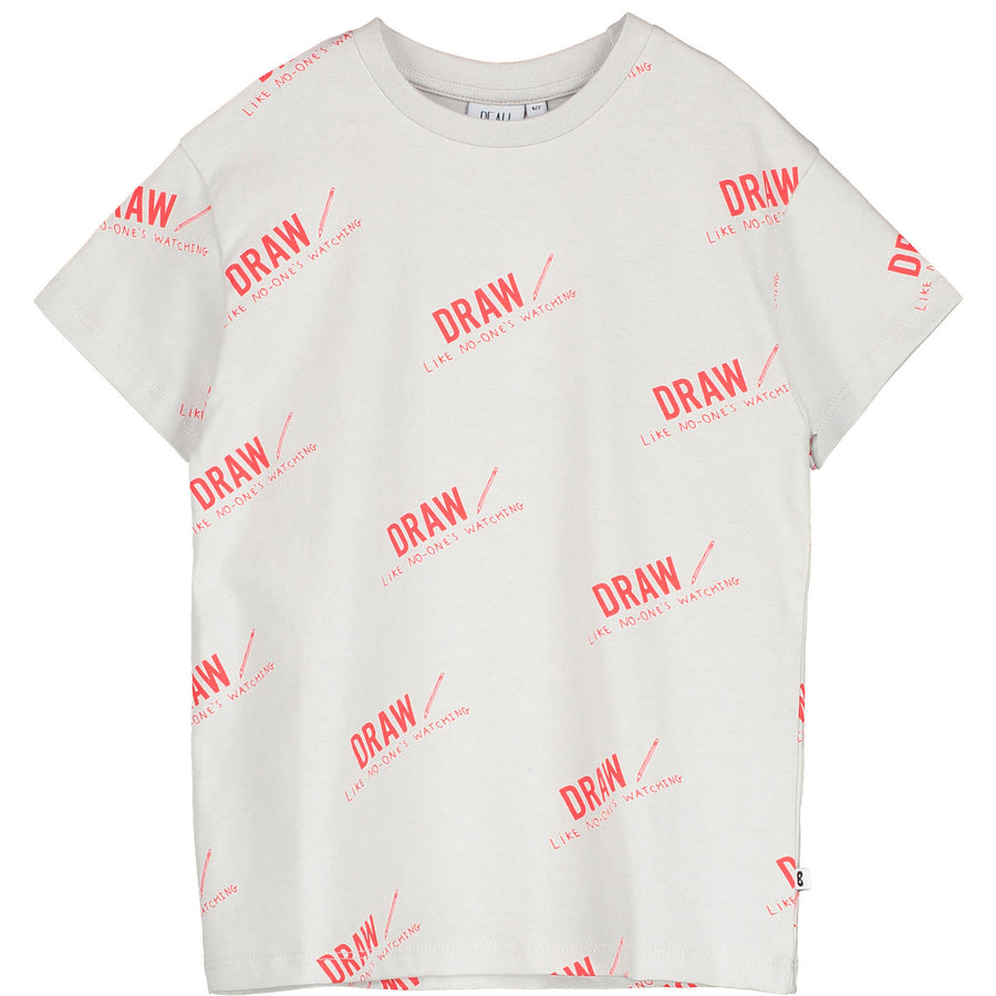 Beau Loves Quiet Grey Draw Tee
