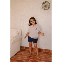 We are Kids Midnight Blue + Logo Coconut Terry Liam Shorts