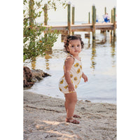 Pink Chicken Baby Organic Luna Romper - Floating Daisy