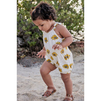 Pink Chicken Baby Organic Luna Romper - Floating Daisy