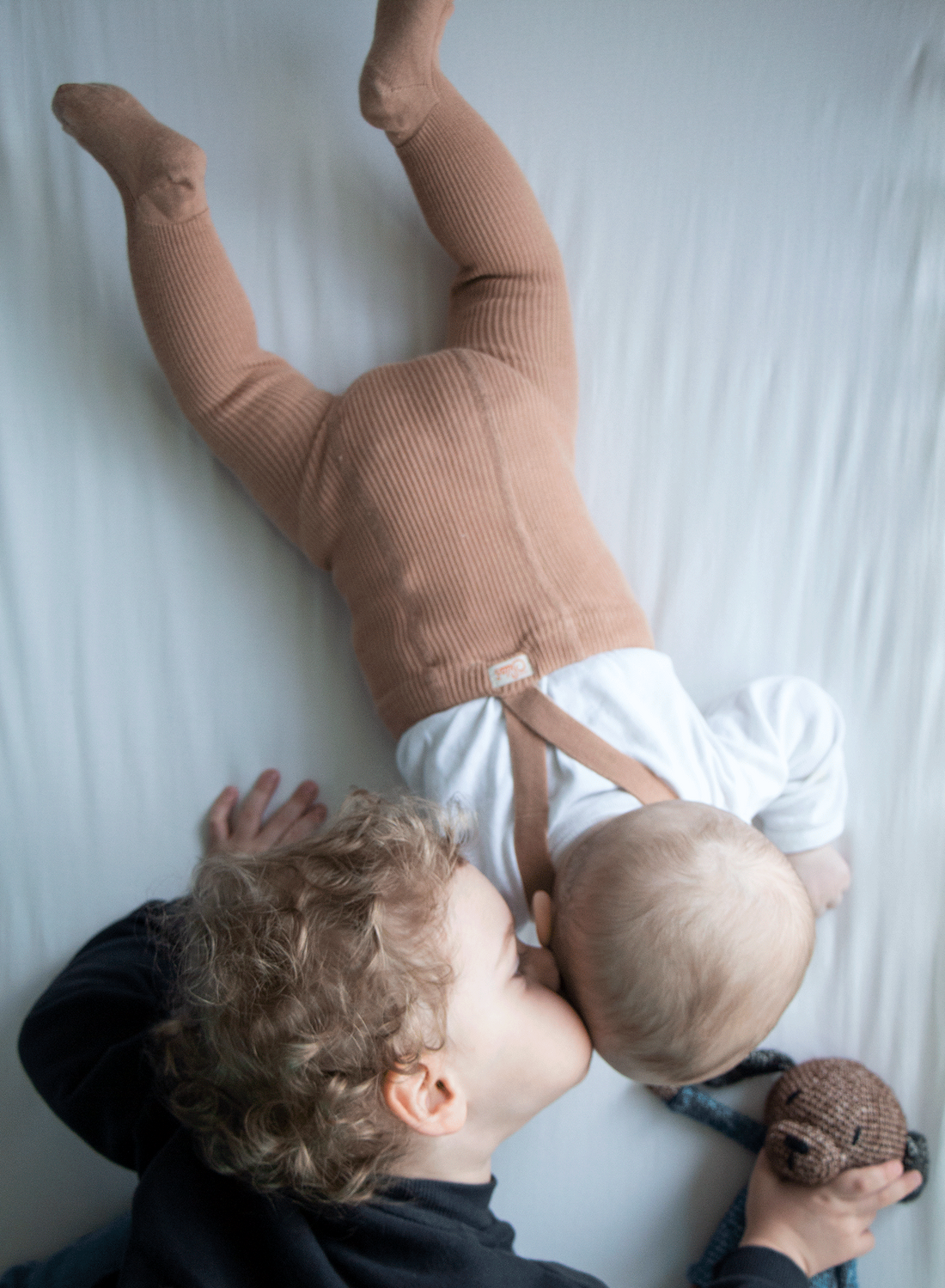 Silly Silas Light Brown Footed Cotton Tights