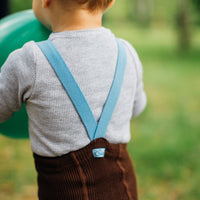 Silly Silas Brown/Blue Footed Cotton Tights