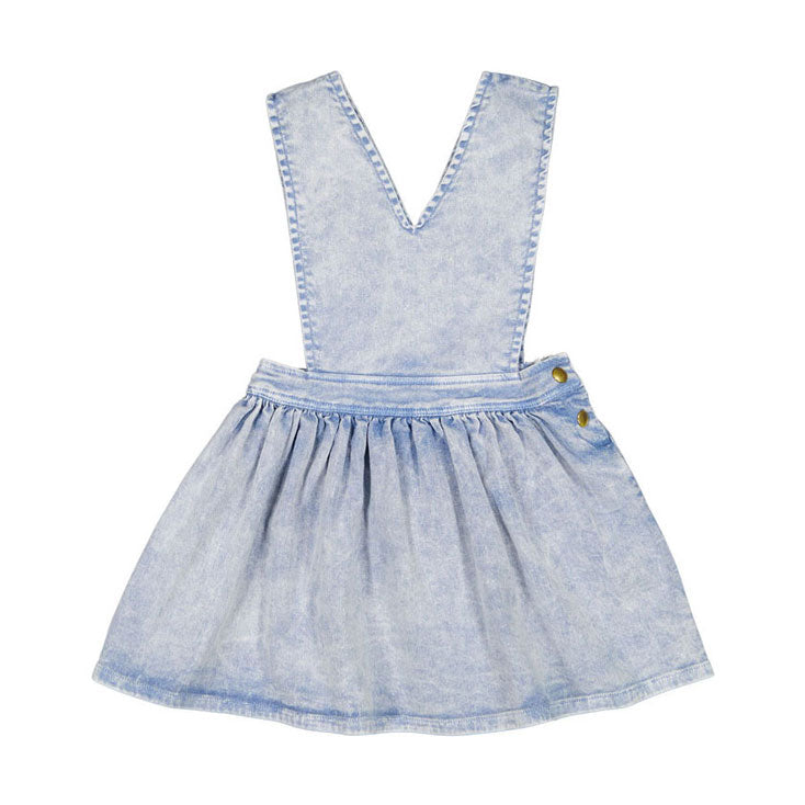Louis Louise Blue Washed Denim Fatine Skirt