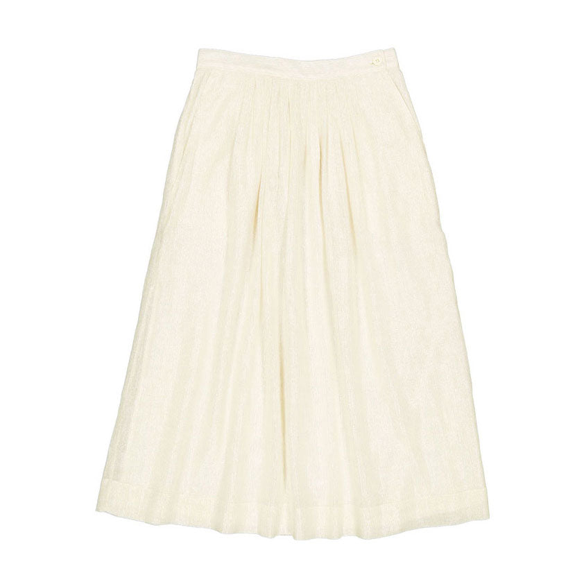 Louis Louise Vanilla Striped Lurex Irene Maxi Skirt