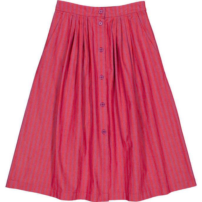 Louis Louise Indian Pink Big Stripe Linda Womens Skirt