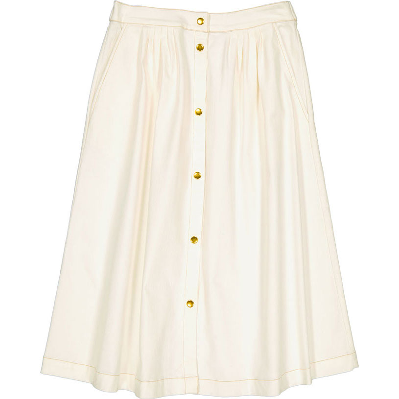 Louis Louise Cream Denim Linda Womens Skirt