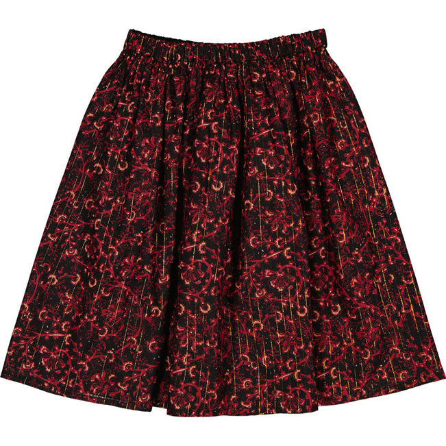 Louis Louise Black Indian Stripe Lurex Marie-Helene Skirt