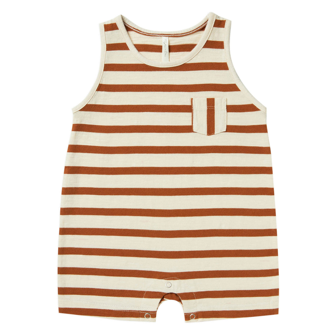 Rylee and Cru Sleeveless One-Piece | Rust Stripe