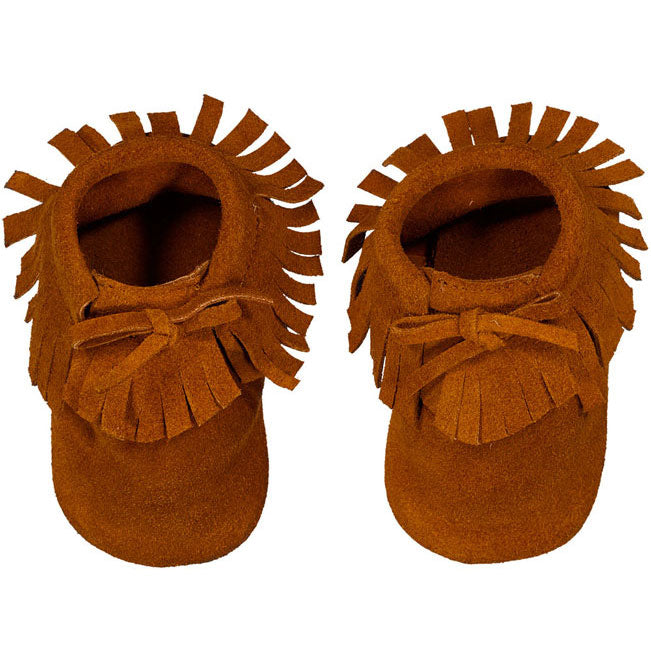 Louis Louise Cognac Leather Skin Apache Slippers