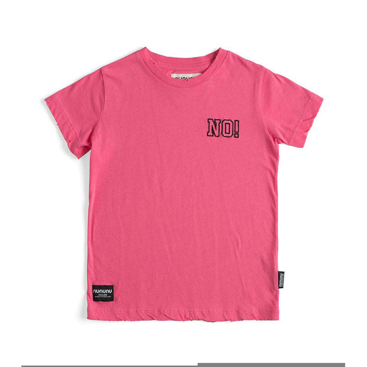 NUNUNU Hot Pink Small No T-shirt