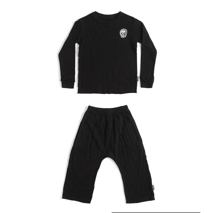 NUNUNU Black Soft Lounge Set