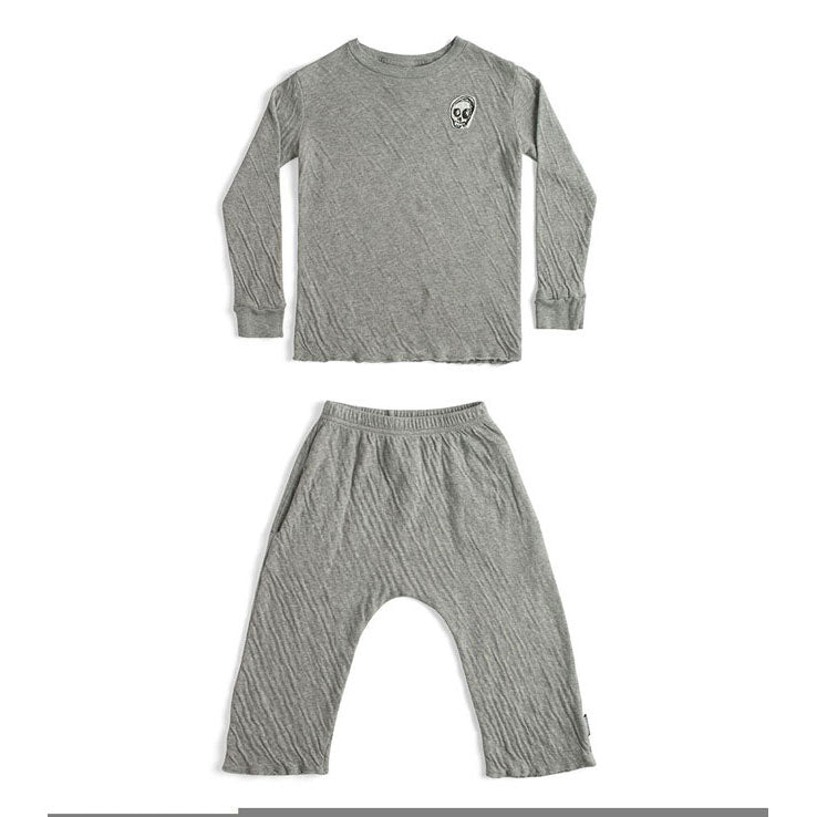 NUNUNU Heather Grey Soft Lounge Set