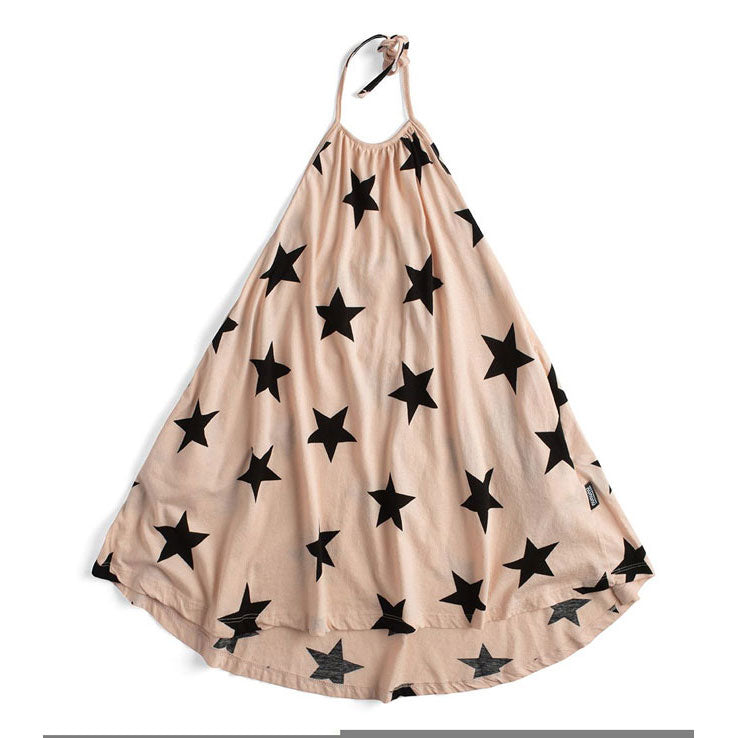 NUNUNU Nude Star Collar Dress