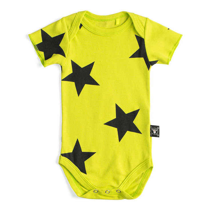 NUNUNU Hot Yellow Star Onesie