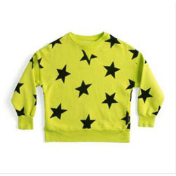 NUNUNU Hot Yellow Star Sweatshirt