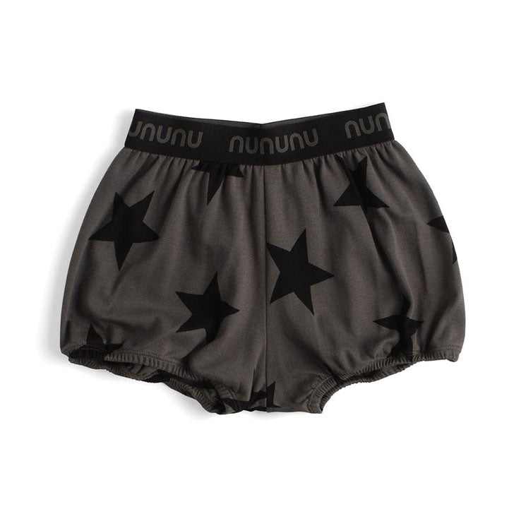 NUNUNU Dyed Graphite Star Yoga Shorts