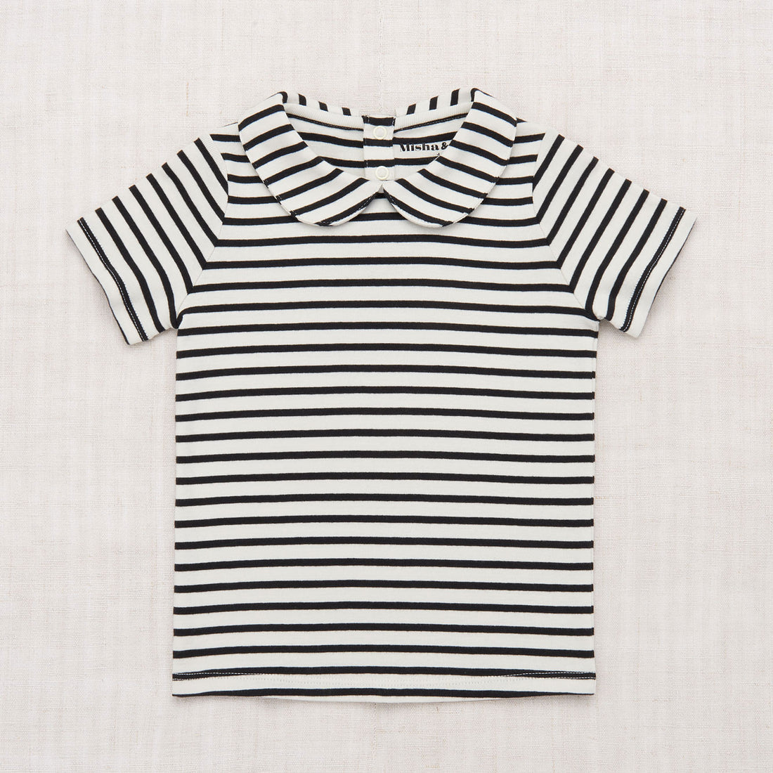 Misha and Puff Marzipan Stripe Striped Collar Tee