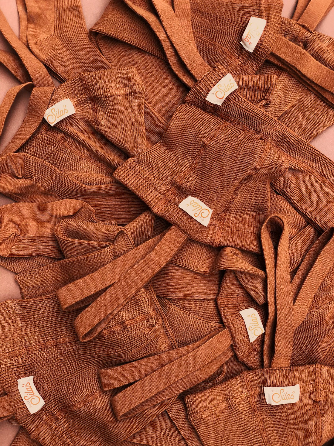 Silly Silas Cinnamon Footed Cotton Tights