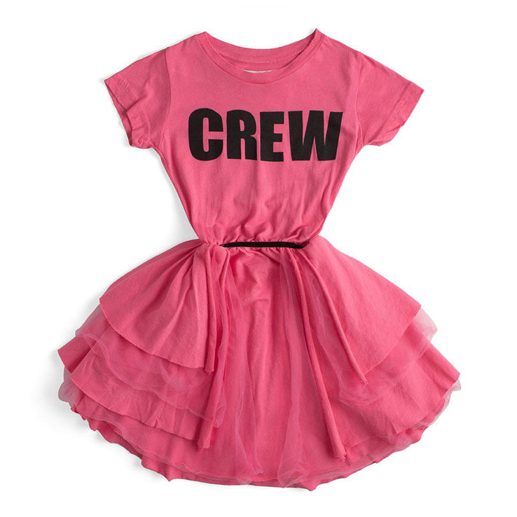 NUNUNU Hot Pink Summer Layered Dress