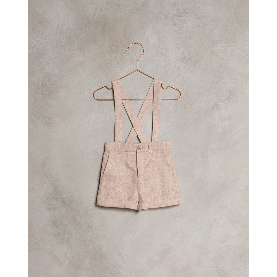 Noralee Dusty-Rose Suspender Short | Heathered Dusty Rose