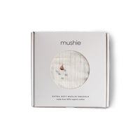 Mushie Muslin Swaddle Blanket Organic Cotton - Boats