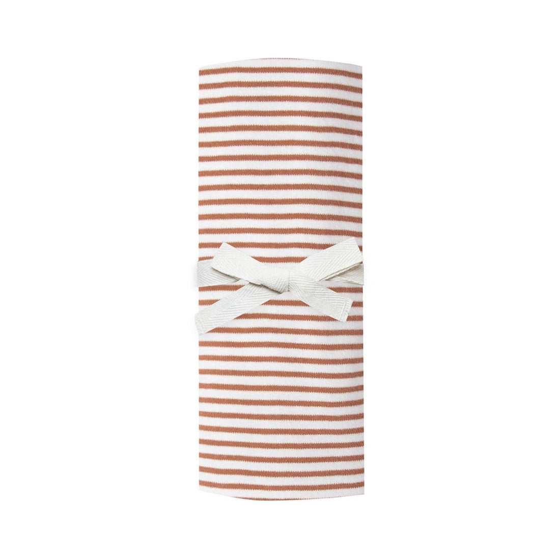 Quincy Mae Rust Stripe Baby Swaddle