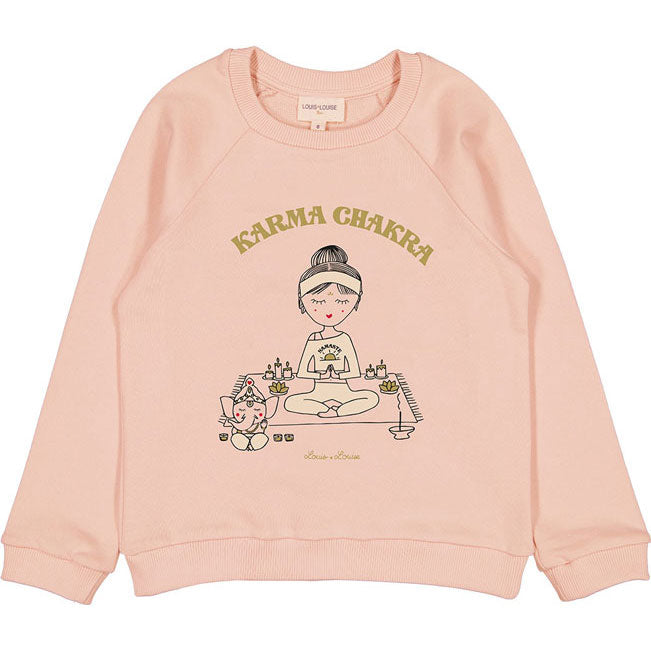 Louis Louise Powder Pink Fleece James Sweatshirt