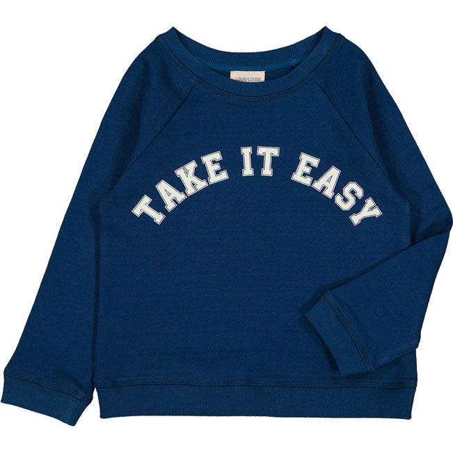 Louis Louise Navy Fleece James Sweatshirt