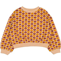 Louis Louise Champagne Fleece Heart Peace Sweatshirt