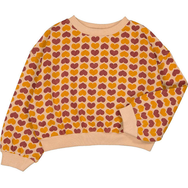 Louis Louise Champagne Fleece Heart Peace Sweatshirt