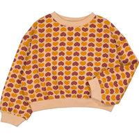 Louis Louise Champagne Fleece Heart Peace Sweatshirt