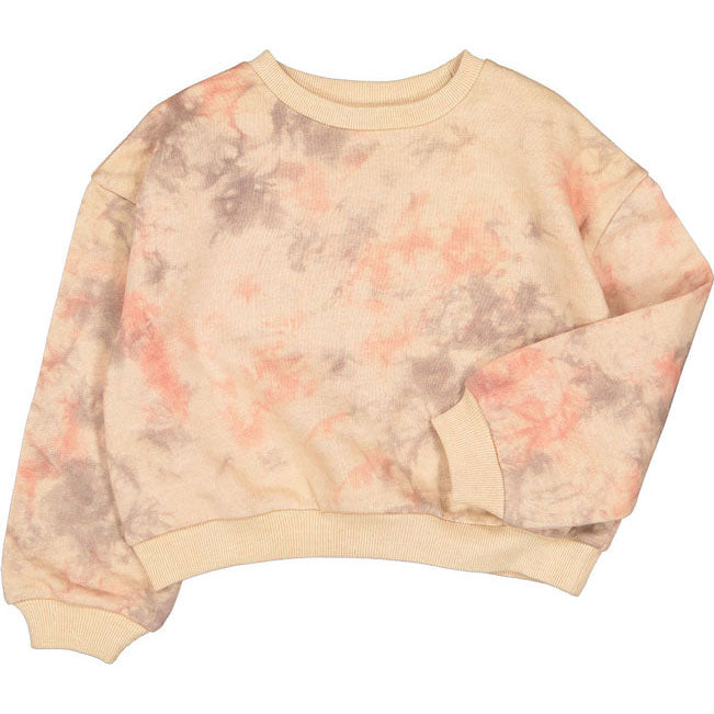 Louis Louise Pink Tie Dye Peace Sweatshirt