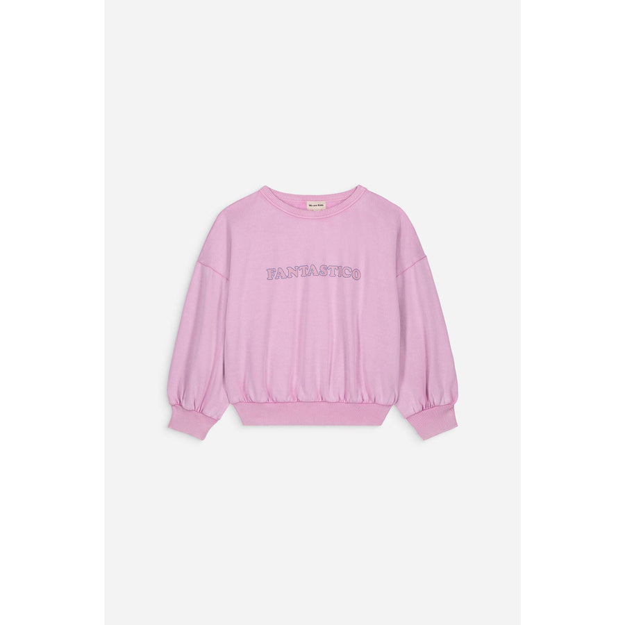 We are Kids Super Pink + Print Fantastico Fleece Sweatshirt