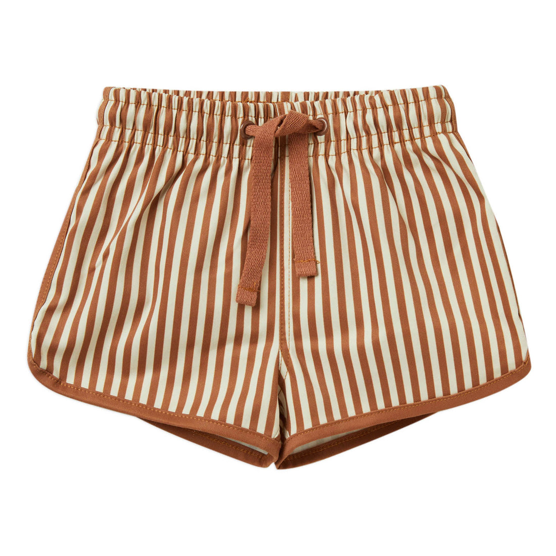 Rylee and Cru Swim Trunk | Rust Stripe