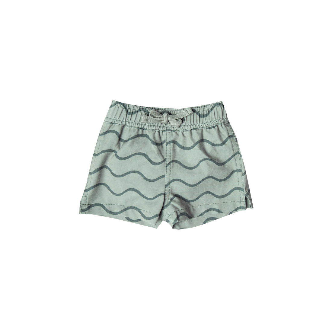 Rylee and Cru Seafoam Rolling Waves Baby Swimshorts