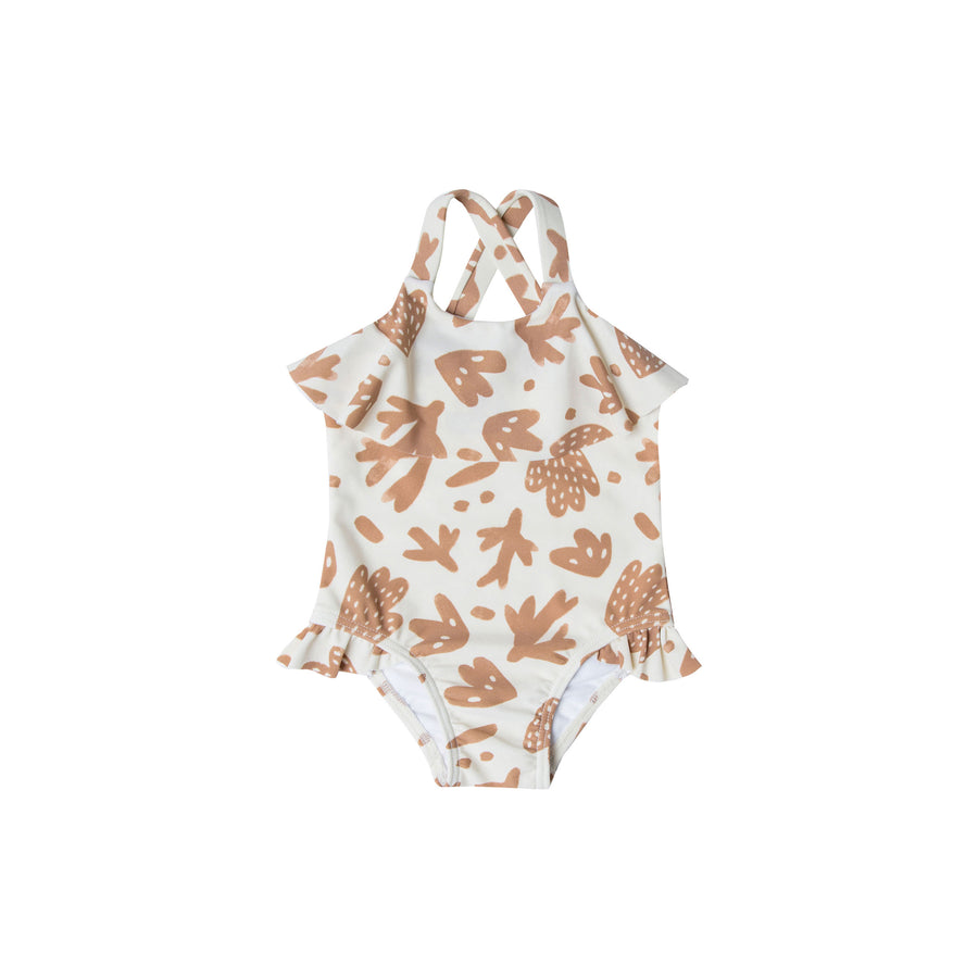 Rylee and Cru Ivory Sea Life Baby Swimsuit
