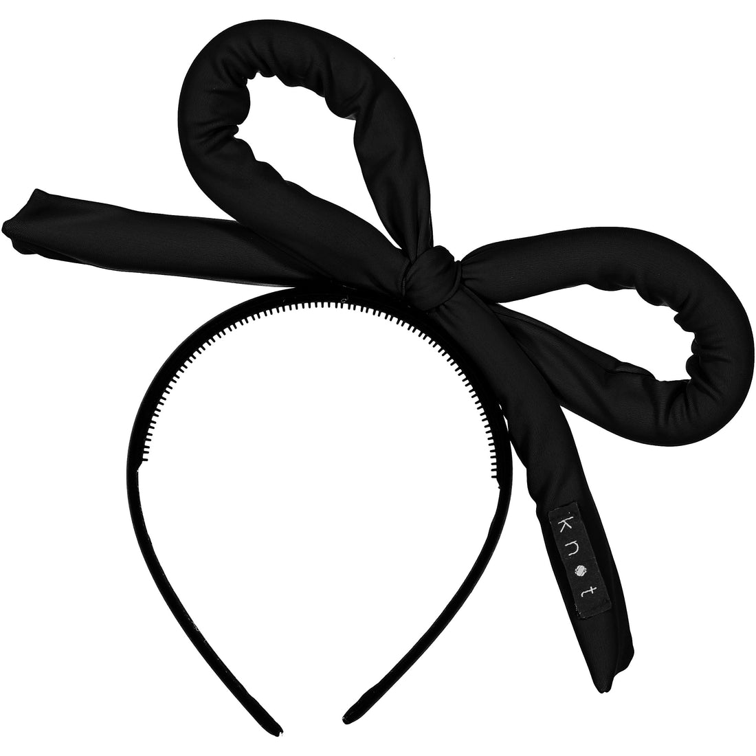 Knot Hairbands Black Wave Bow Headband