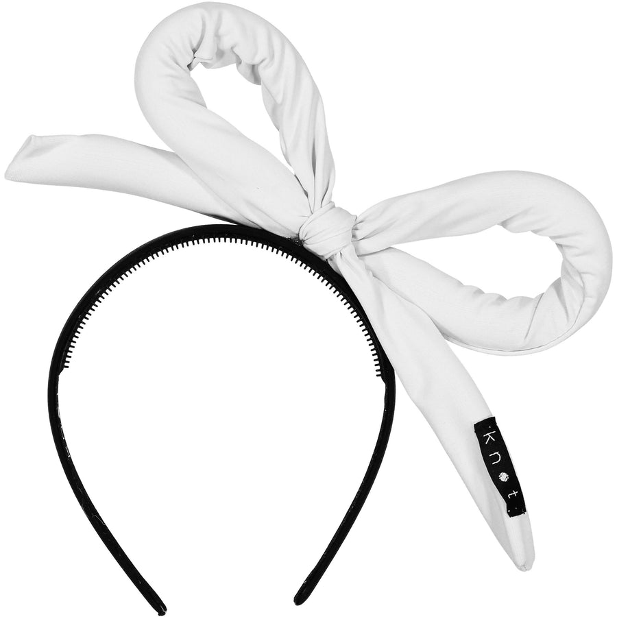 Knot Hairbands White Wave Bow Headband