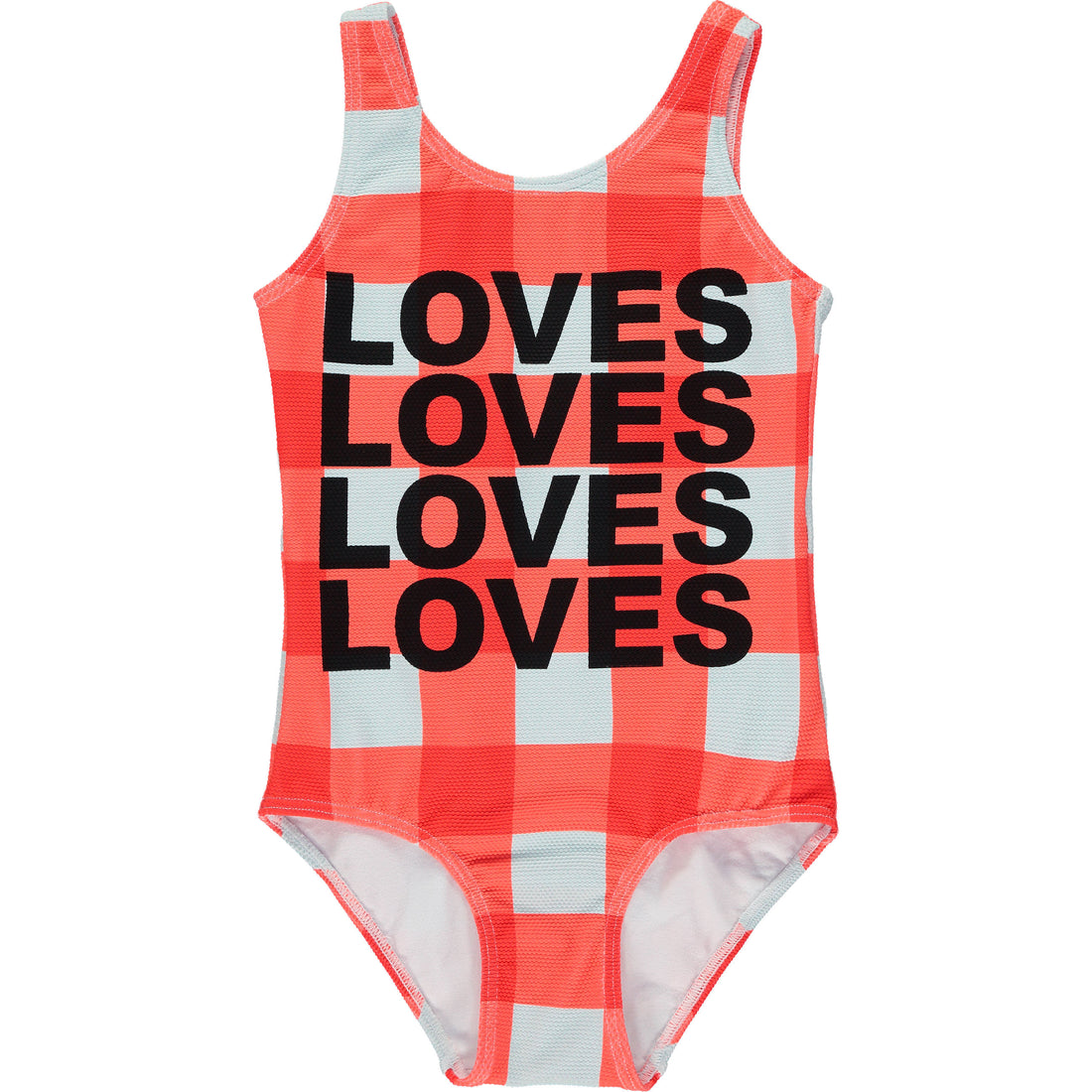 Beau Loves Red Gingham LOVES Swimsuit