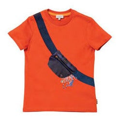Paul Smith Peach Fanny Bag Print Tee