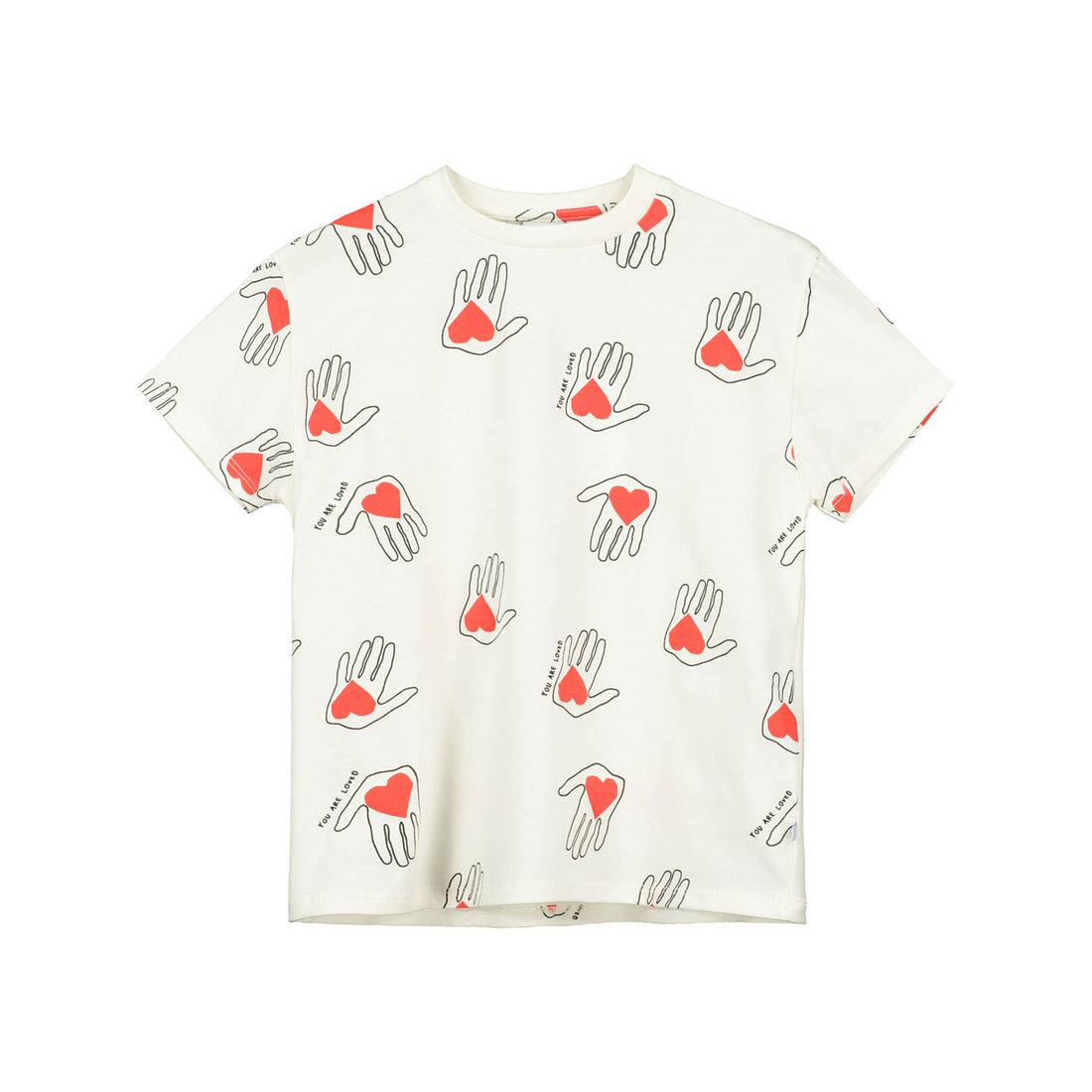 Beau Loves Natural Hold My Heart Print T-Shirt