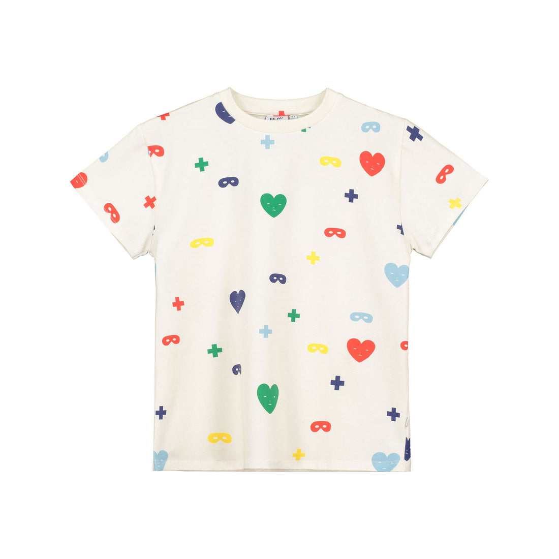 Beau Loves Colour Hearts+Masks T-Shirt