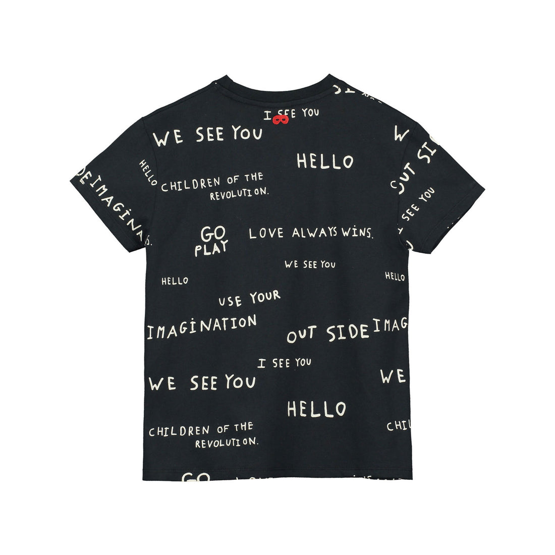 Beau Loves Black Journal Text Allover T-Shirt