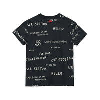Beau Loves Black Journal Text Allover T-Shirt