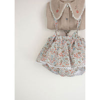 Popelin Floral Romper With Removable Straps