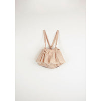 Popelin Pink Romper With Removable Straps