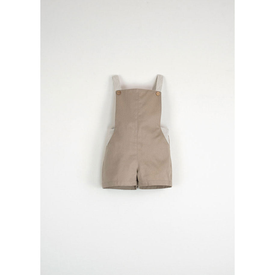 Popelin Beige Dungarees