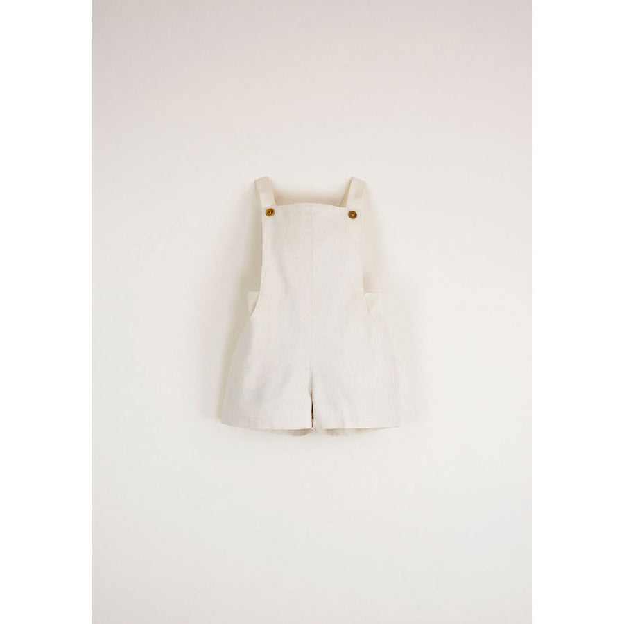 Popelin Off-White Dungarees